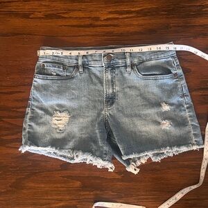 Calvin Klein Jeans Distressed Jean Shorts